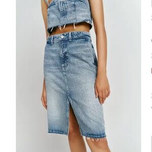 Reformation Dyani Denim Midi Skirt